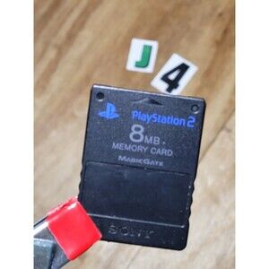 Sony PlayStation 2 Official Memory Card OEM SCPH-10020 Magic Gate 8MB Black @j4